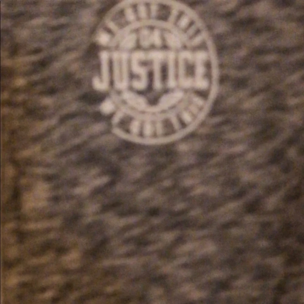 Justice crop hoodie gray size 12